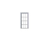 Tichy Train Group 2093 6-6 Double-Hung Window With Glazing And Shades -- 38 X 90 Scale (Fits .83