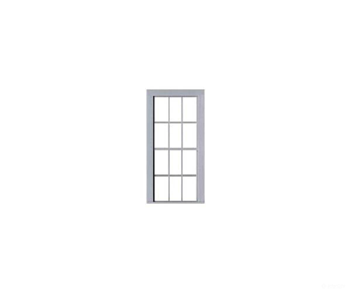 Tichy Train Group 2093 6-6 Double-Hung Window With Glazing And Shades -- 38 X 90 Scale (Fits .83