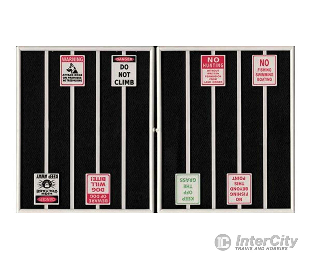 Tichy Train Group 2100 Assorted Warning Signs -- 8 Different Scenery Details