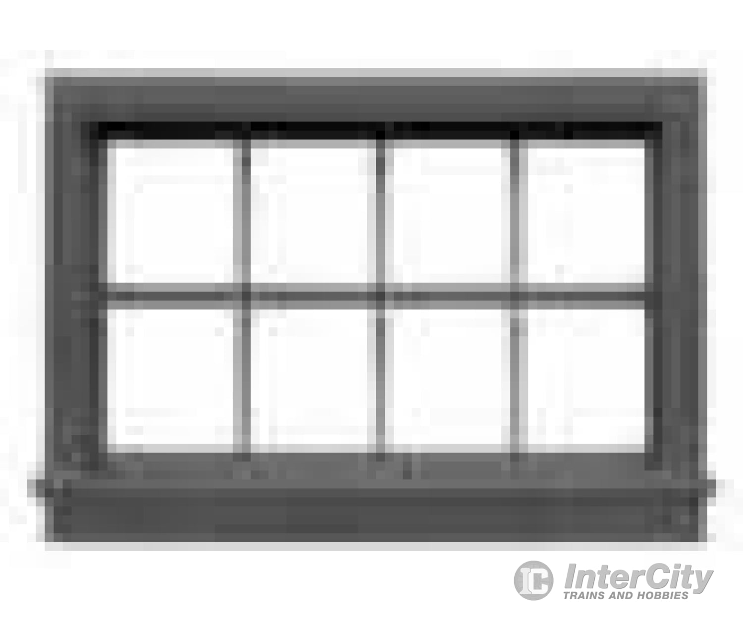 Tichy Train Group 2544 Eight-Pane Window With Precut Glazing -- 50 X 32 Scale .35 .23 Opening