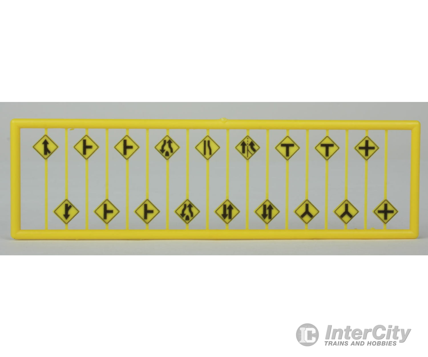 Tichy Train Group 2617 Road Path/Curve Warning Signs #2 -- Pkg(18) Scenery Details