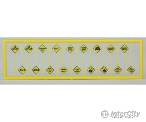 Tichy Train Group 2618 Written Warning Signs -- Pkg(18) Scenery Details