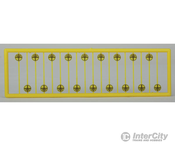 Tichy Train Group 2620 Early Grade Crossing Advance Warning Signs -- Vertical Cross Pkg(18) Scenery