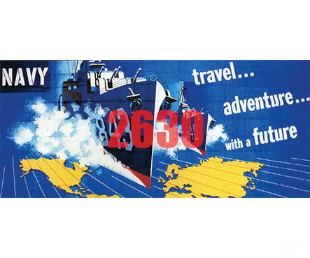 Tichy Train Group 2630 Join The Navy Billboard - Kit Scenery Details