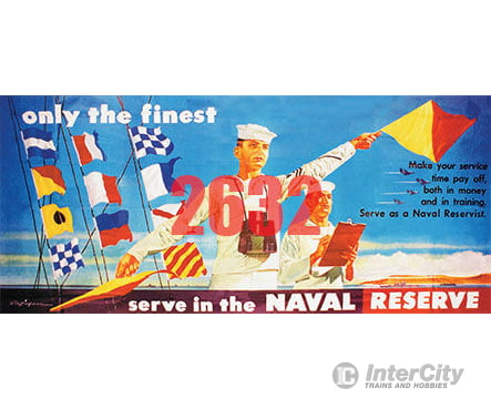 Tichy Train Group 2632 Serve In The Naval Reserve Billboard - Kit Scenery Details