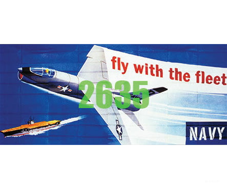 Tichy Train Group 2635 Navy Fly With The Fleet Billboard - Kit Scenery Details