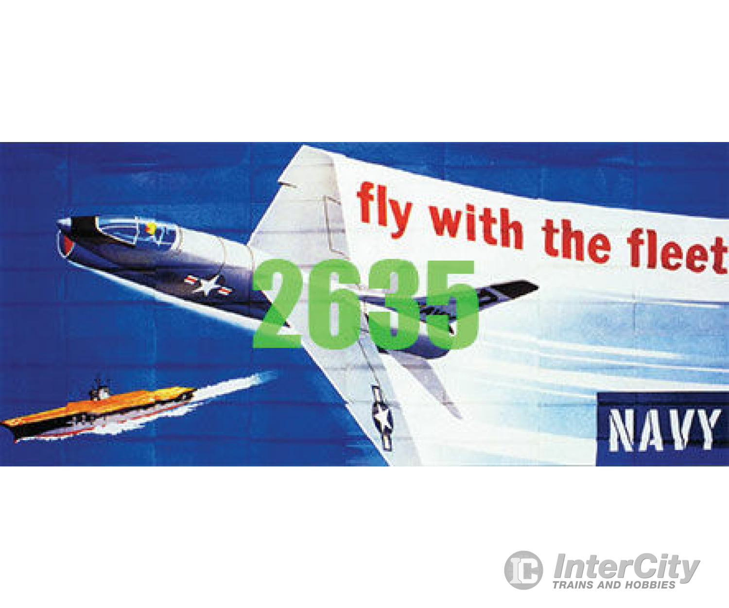 Tichy Train Group 2635 Navy Fly With The Fleet Billboard - Kit Scenery Details