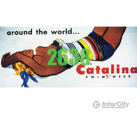 Tichy Train Group 2638 Catalina Swimwear Billboard - Kit Scenery Details