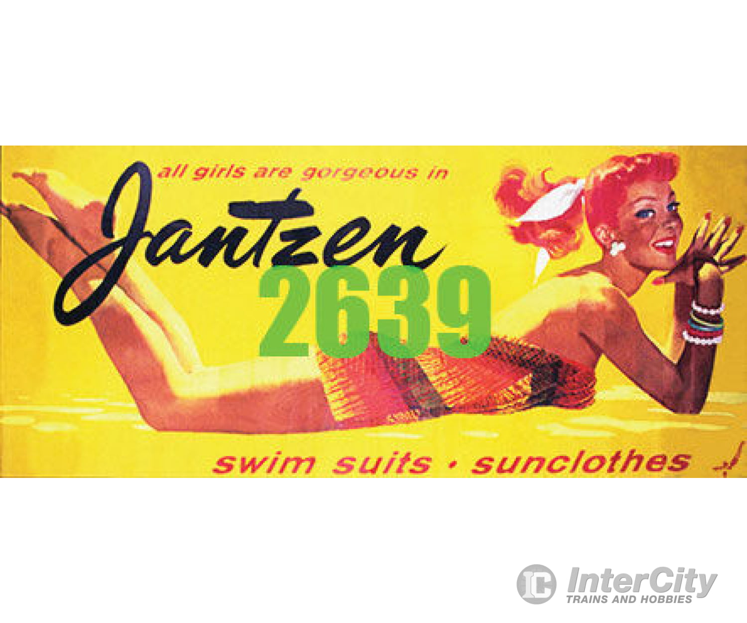 Tichy Train Group 2639 Jantzen Swimwear Billboard - Kit Scenery Details