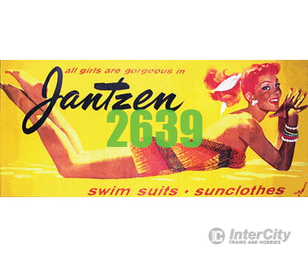 Tichy Train Group 2639 Jantzen Swimwear Billboard - Kit Scenery Details
