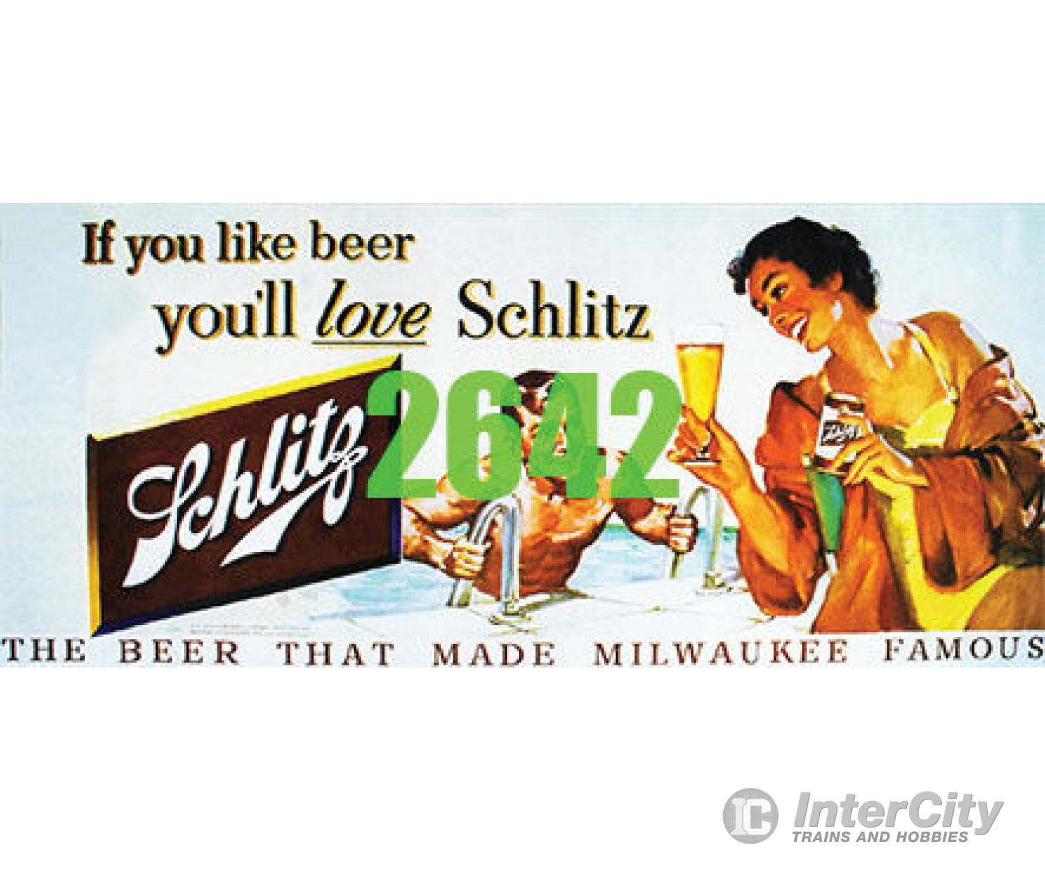 Tichy Train Group 2642 Schlitz Beer Billboard - Kit Scenery Details