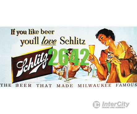 Tichy Train Group 2642 Schlitz Beer Billboard - Kit Scenery Details