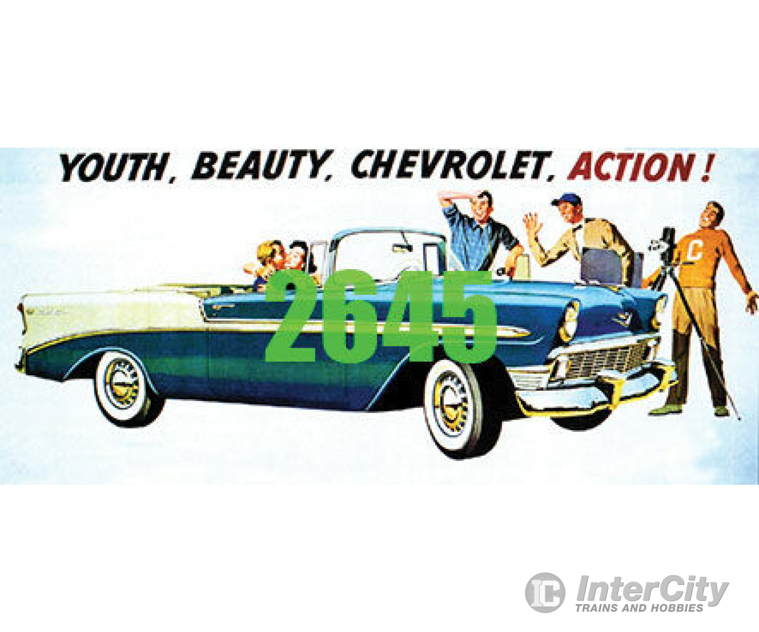 Tichy Train Group 2645 56 Chevrolet Convertible Billboard - Kit Scenery Details