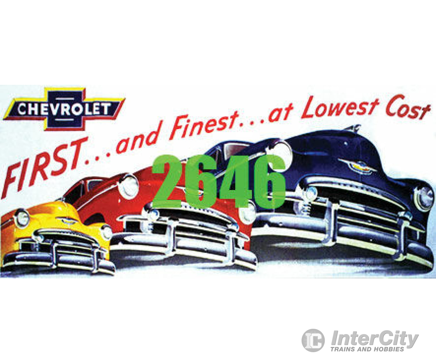 Tichy Train Group 2646 Chevrolet First And Finest Billboard - Kit Scenery Details