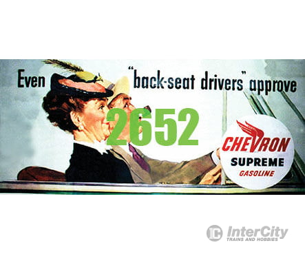 Tichy Train Group 2652 Chevron Gasoline Billboard - Kit Scenery Details