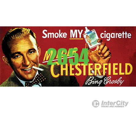 Tichy Train Group 2654 Bing Crosby Chesterfield Billboard - Kit Scenery Details