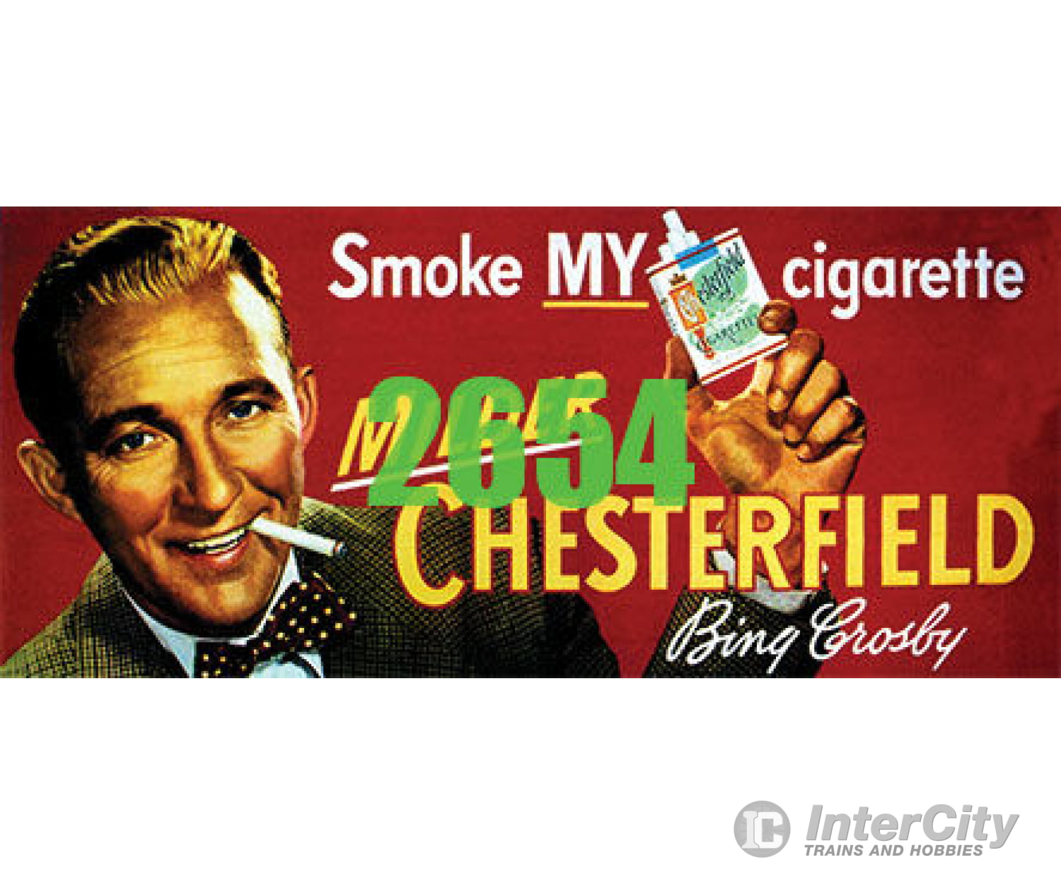 Tichy Train Group 2654 Bing Crosby Chesterfield Billboard - Kit Scenery Details