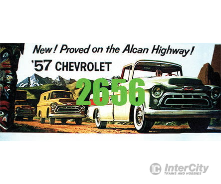 Tichy Train Group 2656 57 Chevrolet Pickup Billboard - Kit Scenery Details