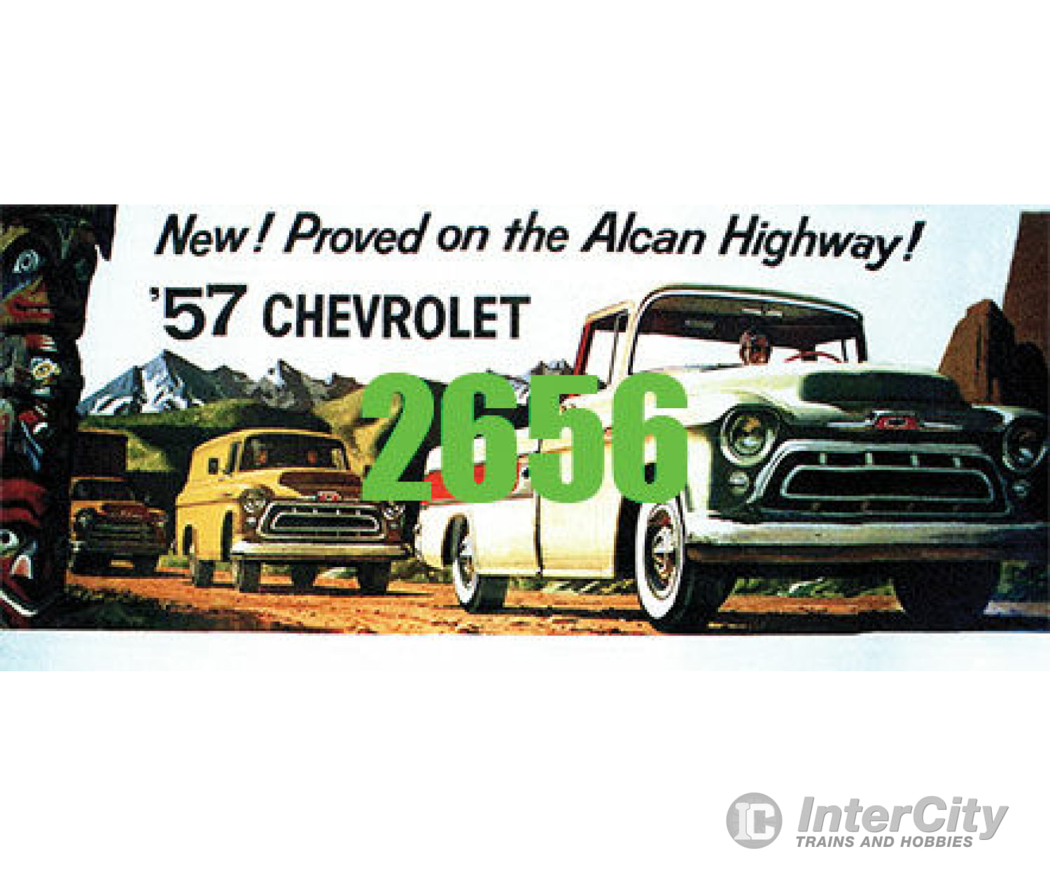 Tichy Train Group 2656 57 Chevrolet Pickup Billboard - Kit Scenery Details