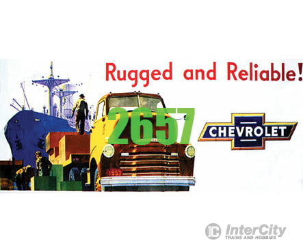 Tichy Train Group 2657 53 Chevrolet Truck Billboard - Kit Scenery Details