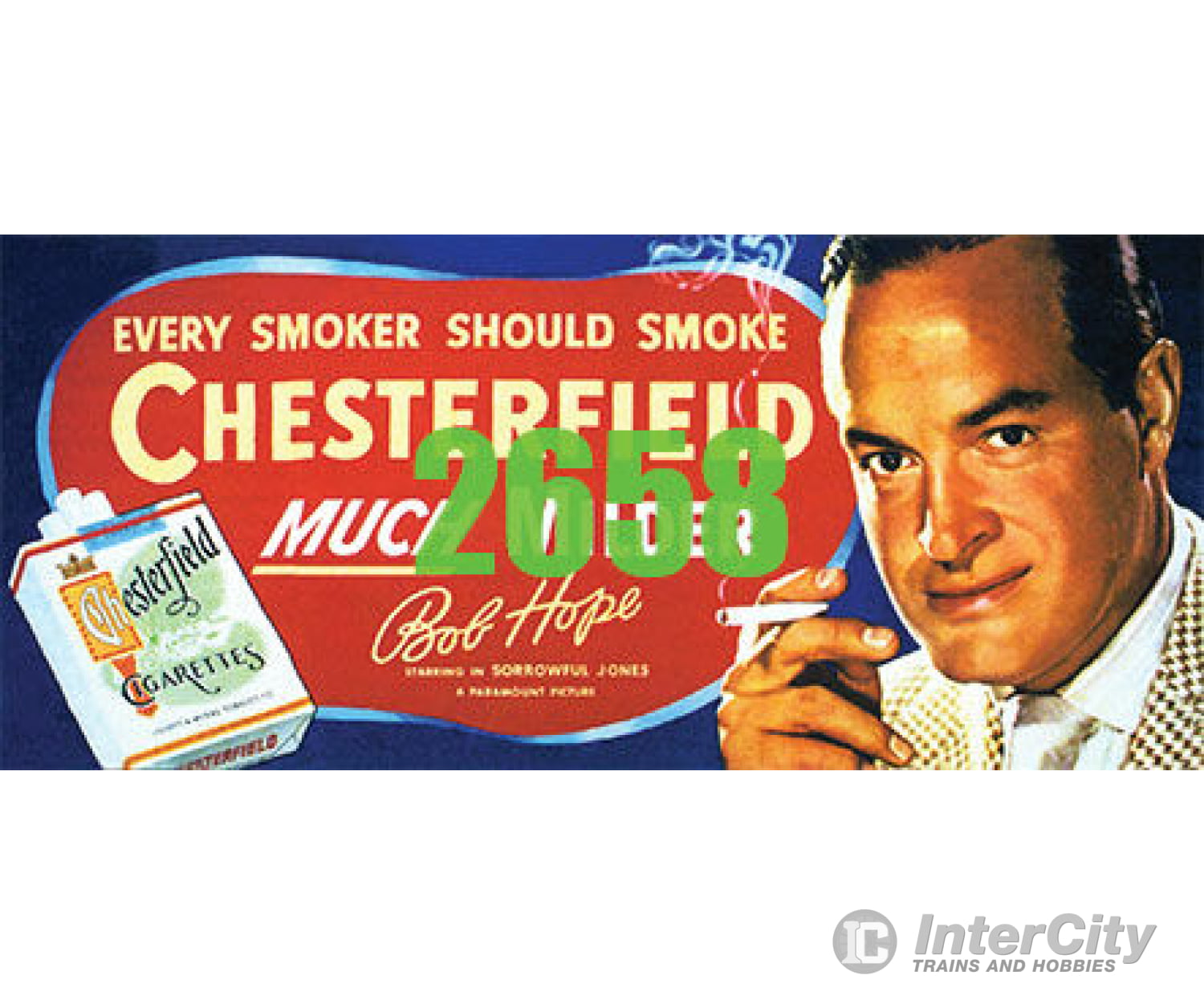 Tichy Train Group 2658 Bob Hope Chesterfield Billboard - Kit Scenery Details