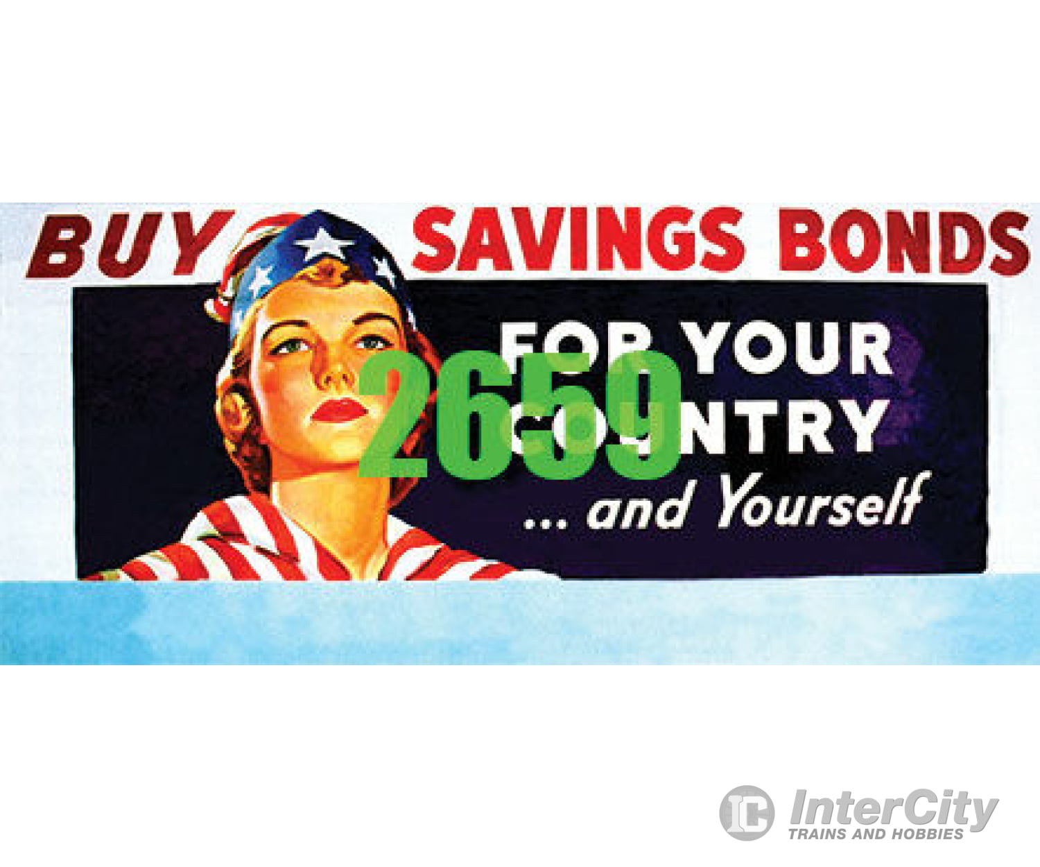 Tichy Train Group 2659 Buy Savings Bonds Billboard - Kit Scenery Details