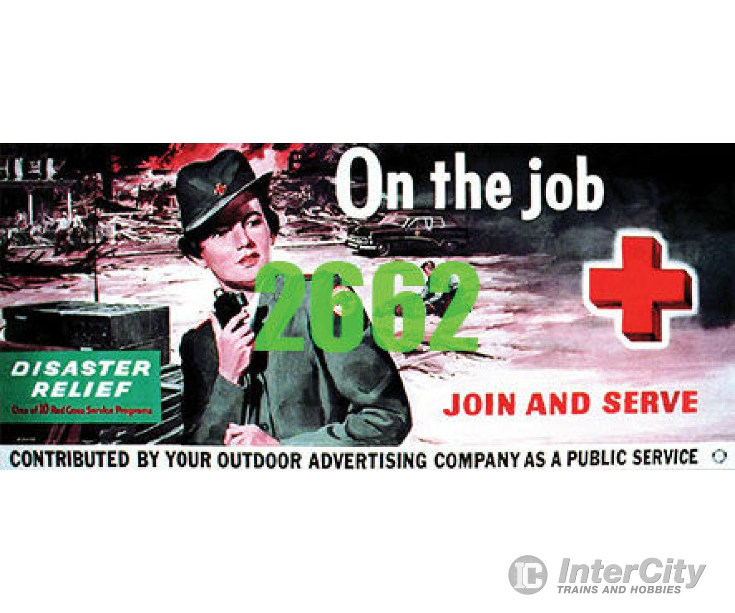 Tichy Train Group 2662 Red Cross On The Job Billboard - Kit Scenery Details