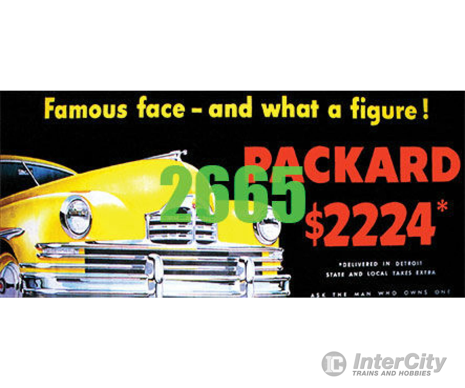 Tichy Train Group 2665 Packard $2224 Billboard - Kit Scenery Details