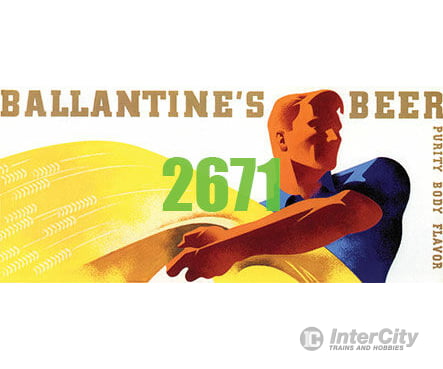 Tichy Train Group 2671 Ballantines Beer Art Deco Billboard - Kit Scenery Details