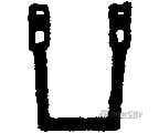 Tichy Train Group 3041 Freight Car Stirrups Pkg(10) -- Slant - Side Mount Detailing Parts