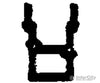 Tichy Train Group 3045 Freight Car Stirrups Pkg(10) -- Straight Double Step - Side Mount Detailing