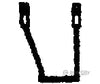 Tichy Train Group 3047 Freight Car Stirrups Pkg(10) -- Angled Offset - Side Mount Detailing Parts