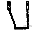Tichy Train Group 3047 Freight Car Stirrups Pkg(10) -- Angled Offset - Side Mount Detailing Parts