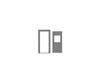 Tichy Train Group 3514 Door w/Separate Frame & Glazing -- 36 x 80’’ w/Single Window (.615 x 1.33’’ Opening) pkg(3)