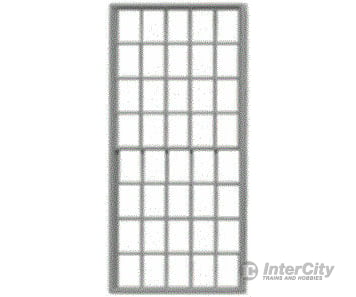 Tichy Train Group 3521 20/20 Pane Double-Hung Masonry Window W/Precut Glazing -- 42 X 84 Scale Fits