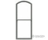 Tichy Train Group 3522 1/1 Pane Double-Hung Arch-Top Window W/Precut Glazing -- 25 X 66 Scale Fits