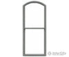 Tichy Train Group 3522 1/1 Pane Double-Hung Arch-Top Window W/Precut Glazing -- 25 X 66 Scale Fits