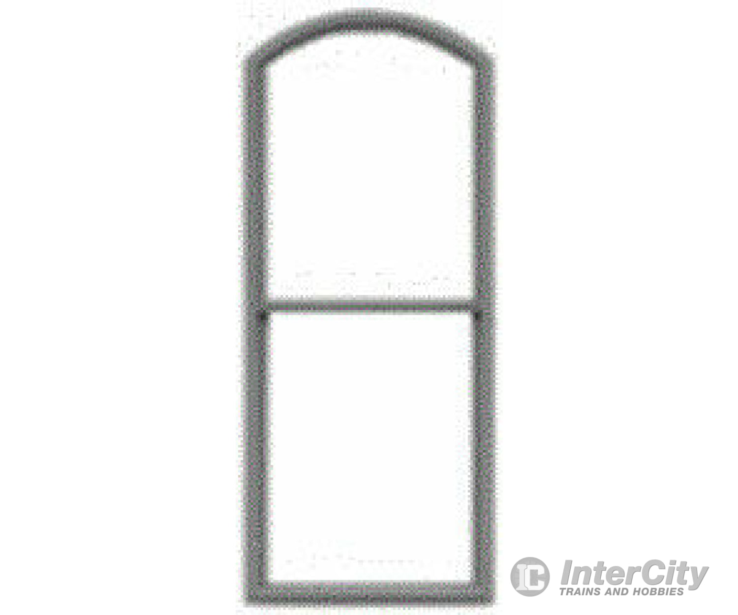 Tichy Train Group 3522 1/1 Pane Double-Hung Arch-Top Window W/Precut Glazing -- 25 X 66 Scale Fits