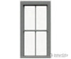 Tichy Train Group 3525 2/2 Pane Double-Hung Window W/Precut Glazing -- 25 X 57 Scale Fits .5 1