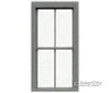 Tichy Train Group 3525 2/2 Pane Double-Hung Window W/Precut Glazing -- 25 X 57 Scale Fits .5 1