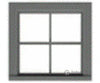 Tichy Train Group 3535 4-Pane Work Car Window W/Precut Glazing -- 36 X Scale Fits .65 .63 Opening