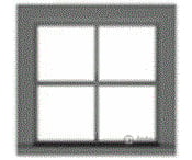 Tichy Train Group 3535 4-Pane Work Car Window W/Precut Glazing -- 36 X Scale Fits .65 .63 Opening