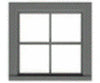 Tichy Train Group 3535 4-Pane Work Car Window W/Precut Glazing -- 36 X Scale Fits .65 .63 Opening