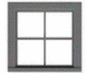 Tichy Train Group 3535 4-Pane Work Car Window W/Precut Glazing -- 36 X Scale Fits .65 .63 Opening