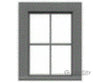Tichy Train Group 3536 4-Pane Work Car Window W/Precut Glazing -- 24 X 36 Scale Fits .47 .63 Opening