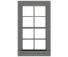 Tichy Train Group 3537 4/4 Pane Double-Hung Window W/Precut Glazing -- 33 X 60 Scale Fits .65 1.06