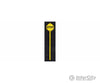 Tichy Train Group 3541 Early Yellow Stop Signs -- Pkg(8) Scenery Details