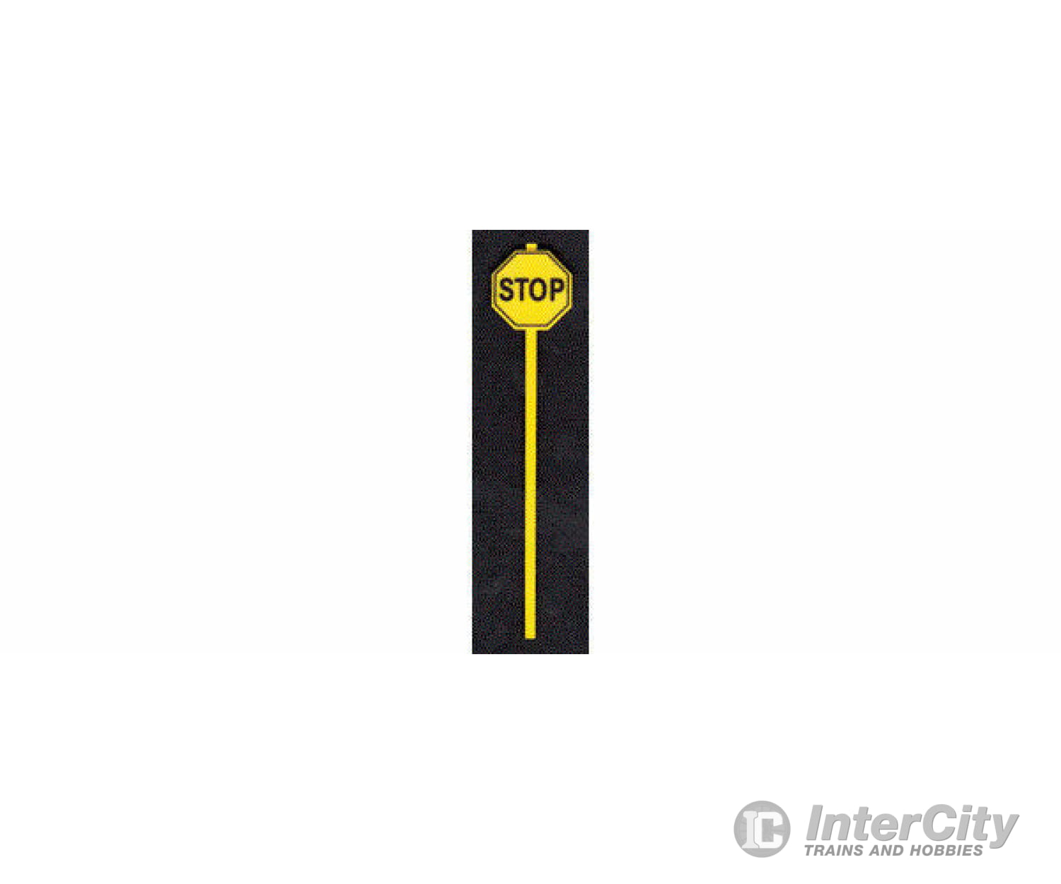 Tichy Train Group 3541 Early Yellow Stop Signs -- Pkg(8) Scenery Details