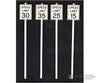Tichy Train Group 3543 Low Speed Limit Signs -- 2 Each: 15 25 30 & 35Mph Scenery Details