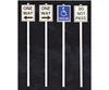 Tichy Train Group 3547 Miscellaneous Road Signs -- Pkg(8) Scenery Details